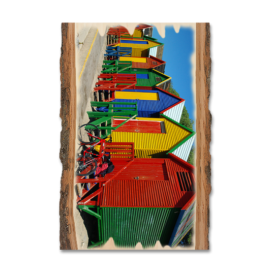 Greeting Card: Live Edge - Colored Cabanas