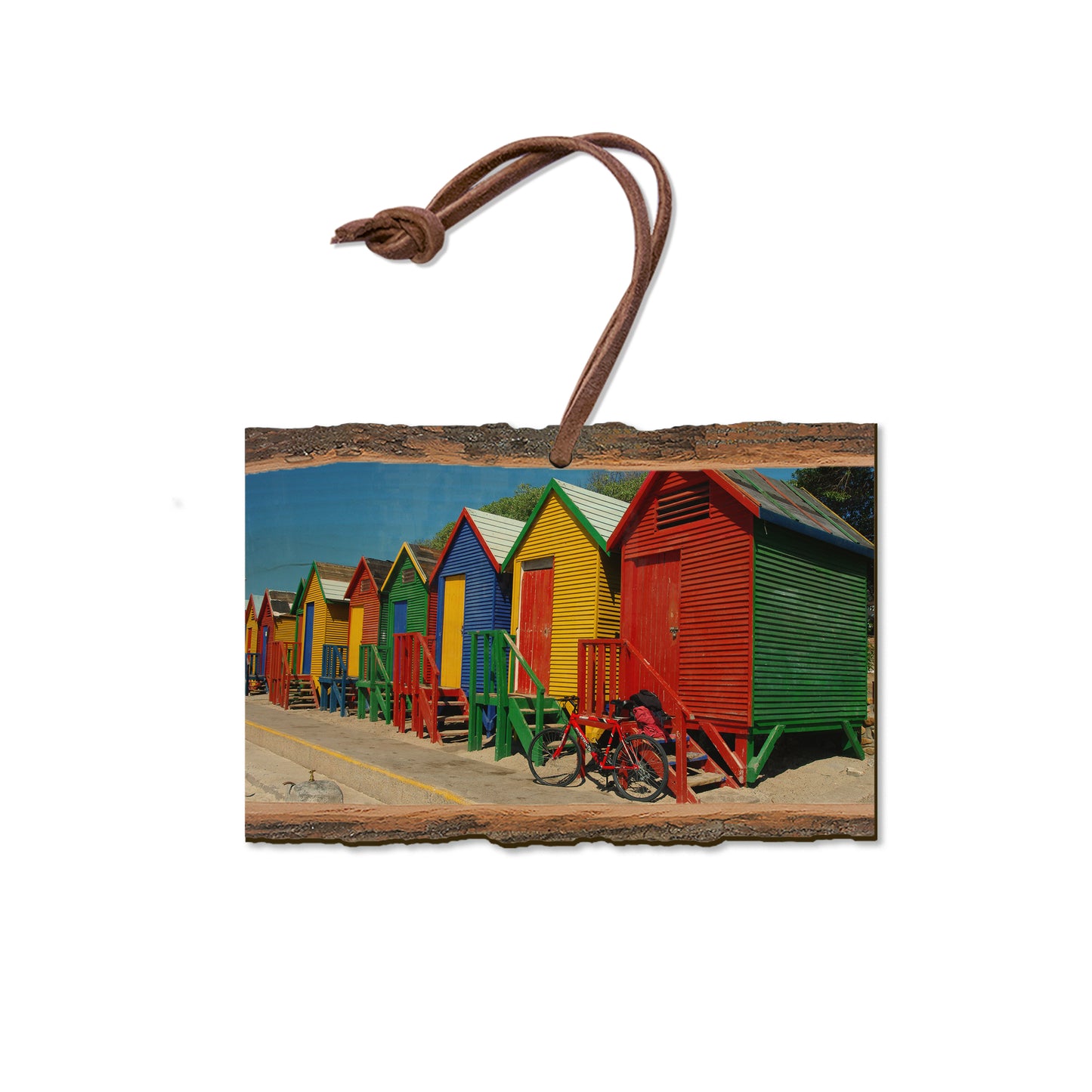 Colored Cabanas - Live Edge Magnet Live Edge Ornament (5pk // $2.80ea)