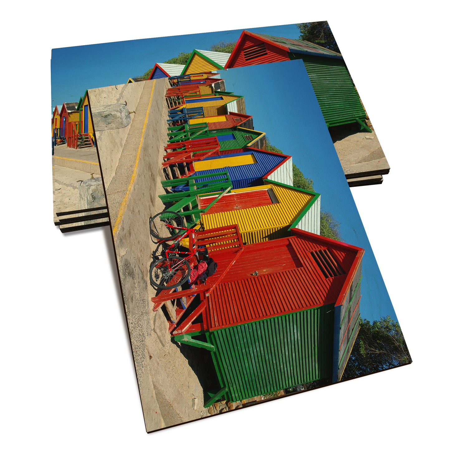Colored Cabanas - Classic Edge Classic Edge Postcard (5pk // $2.80ea)