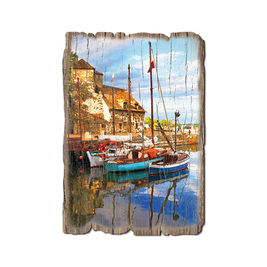 Greeting Card: Weathered Edge - Exotic Port