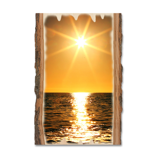 Greeting Card: Live Edge - Ocean Sun
