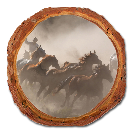 Coaster: Live Edge - Raw Hide (Pack of 5)