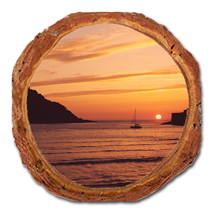 Coaster: Live Edge - Sailors Sunset (Pack of 5)