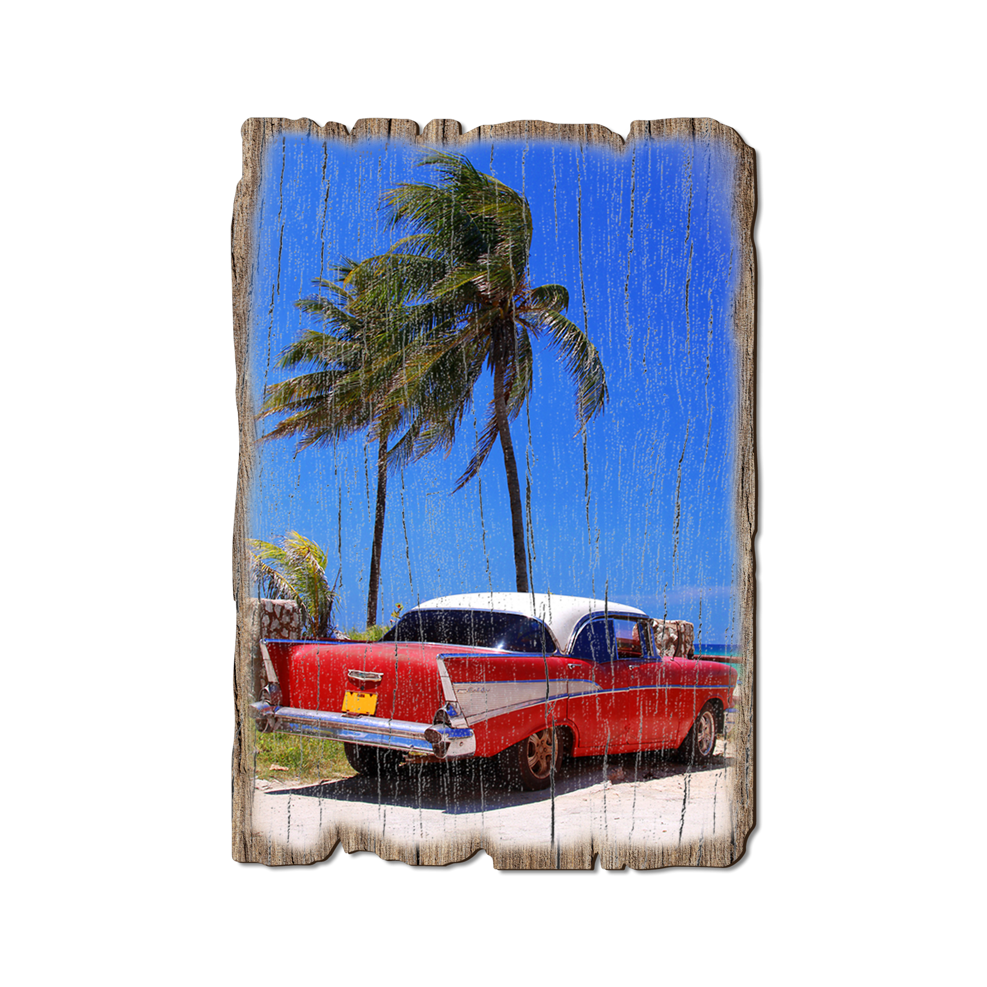 Postcard: Weathered Edge - Tropic57 Chevy (Pack of 5)