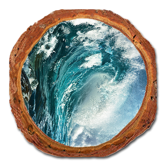 Coaster: Live Edge - Wild Wave