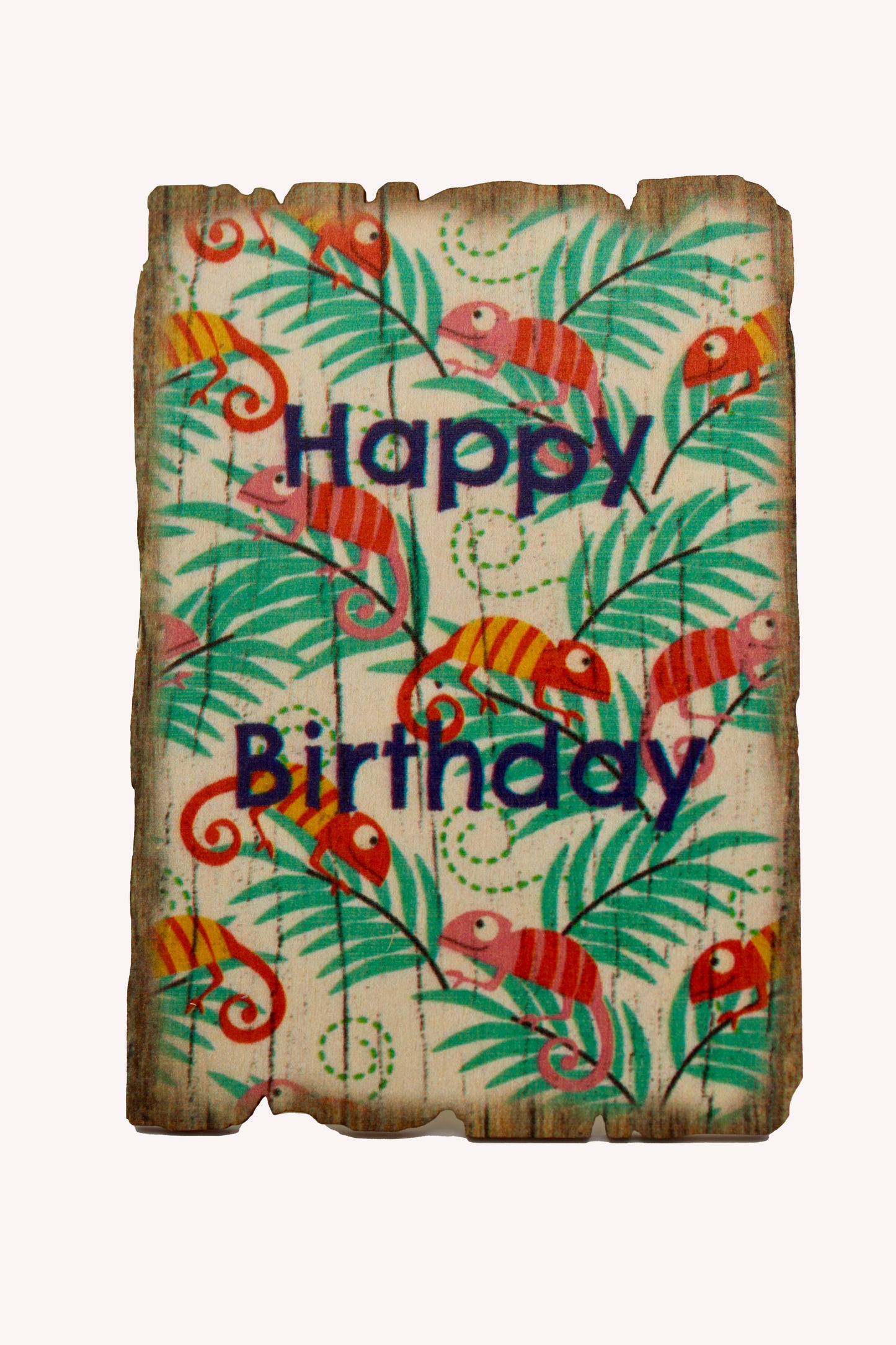 Birthday Chameleon - 5 Birthday Greeting Cards