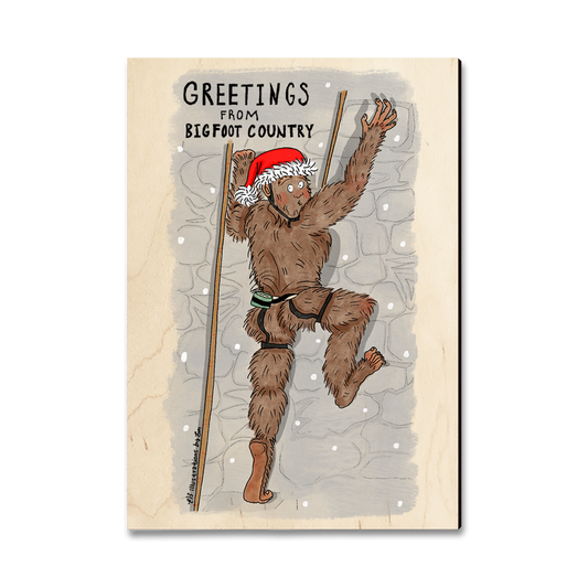 Magnet: Classic Edge - Holiday Bigfoot Climber