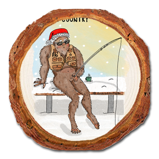 Coaster: Live Edge - Holiday Bigfoot Fisher (Pack of 5)