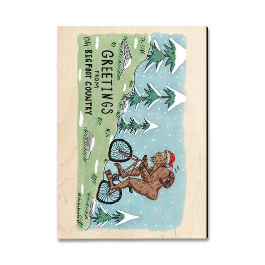 Magnet: Classic Edge - Holiday Bigfoot Mountain Biker