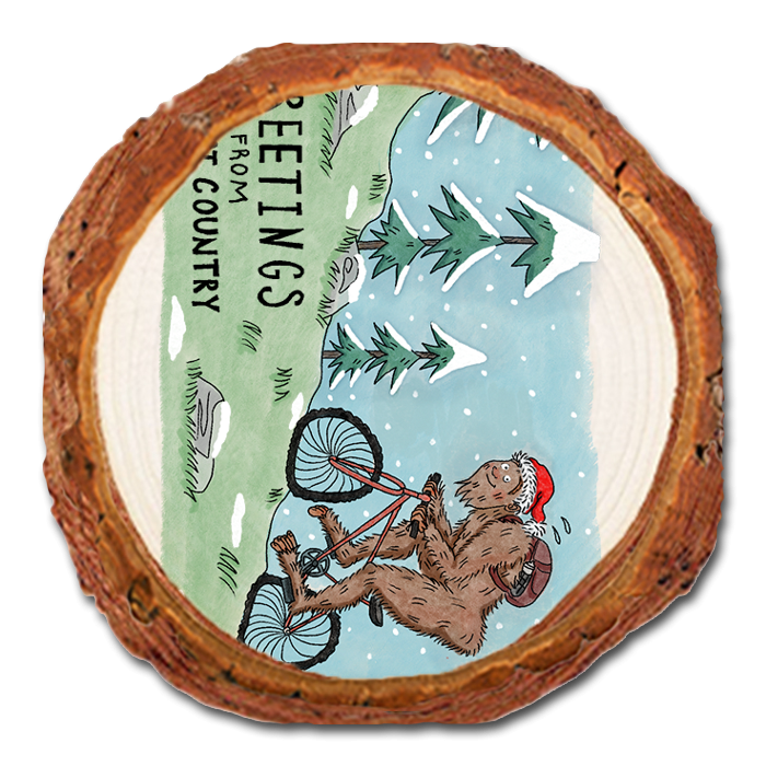 Coaster: Live Edge - Holiday Bigfoot Mountain Biker (Pack of 5)