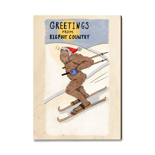 Magnet: Classic Edge - Holiday Bigfoot Skier