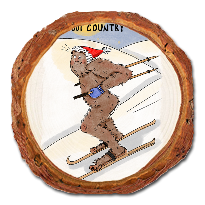 Coaster: Live Edge - Holiday Bigfoot Skier (Pack of 5)