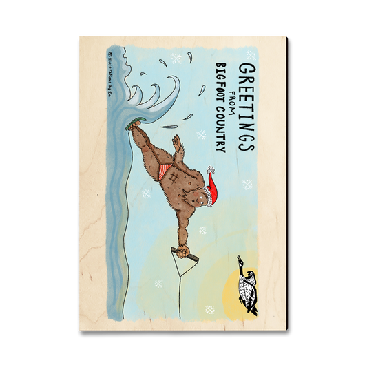 Magnet: Classic Edge - Holiday Bigfoot Water Skier
