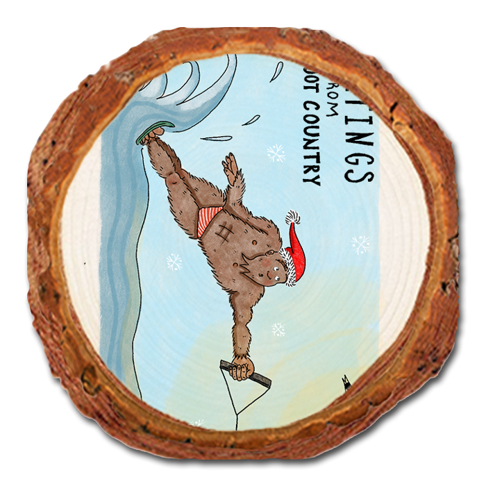 Coaster: Live Edge - Holiday Bigfoot Water Skier (Pack of 5)
