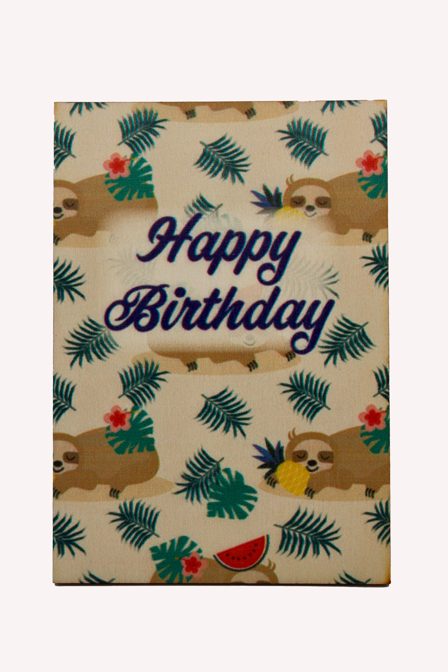 Birthday Zen Sloth - 5 Birthday Greeting Cards