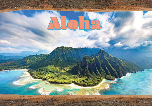 Hawaii Mountains - Live Edge - Postcard