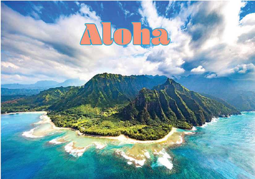 Hawaii Mountains - Classic Edge - Postcard