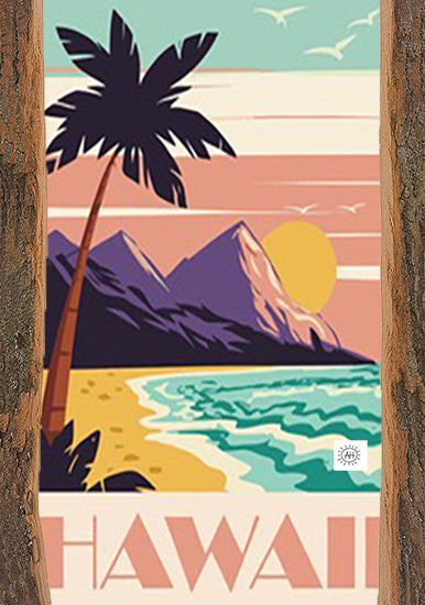 Retro Beach - Live Edge - Postcard