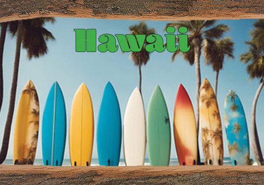 Surfboards - Live Edge - Postcard