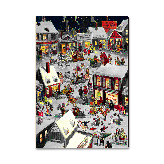 Magnet: Classic Edge - Holiday Bussle