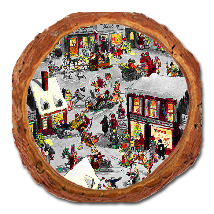 Coaster: Live Edge - Holiday Bussle