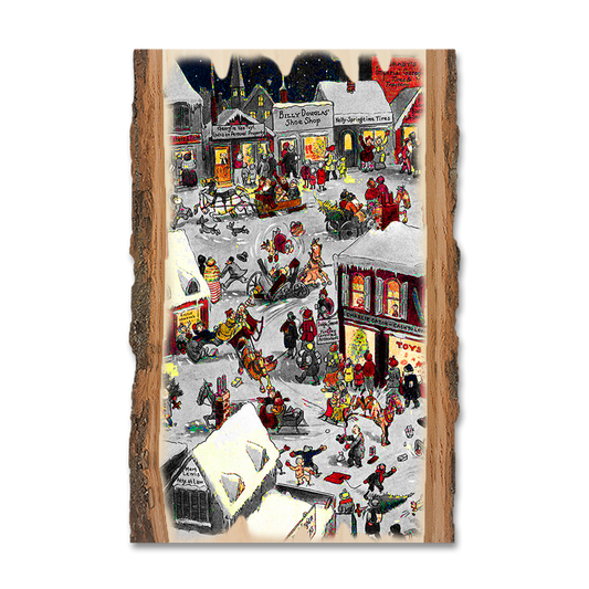 Magnet: Live Edge - Holiday Bussle