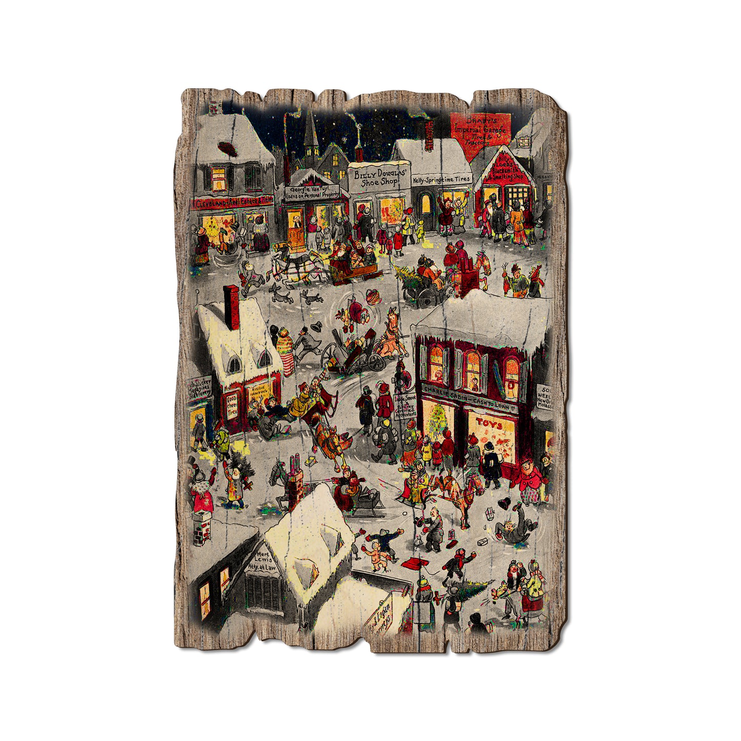 Holiday Bussle - Rustic Edge Postcards & Magnets Rustic Edge Postcard (5pk // $2.80ea)