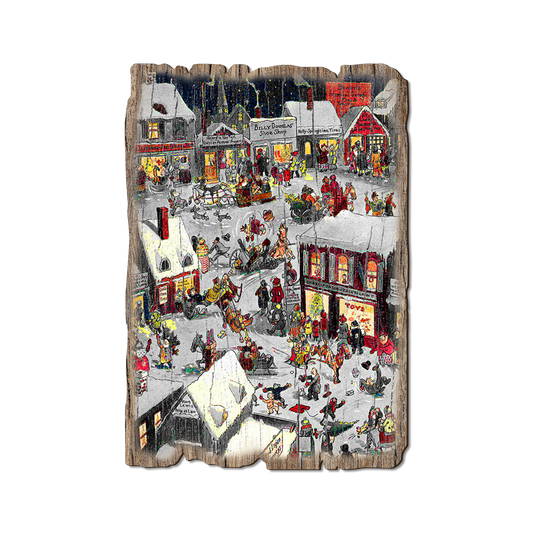 Greeting Card: Weathered Edge - Holiday Bussle