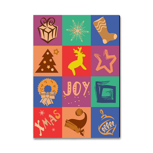 Greeting Card: Classic Edge - Holiday Squares