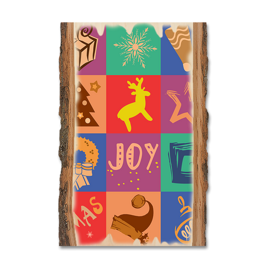 Greeting Card: Live Edge - Holiday Squares