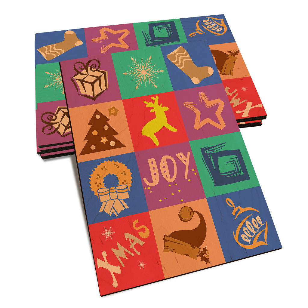 Holiday Squares - Holiday - Classic Edge Classic Edge Postcard (5pk // $2.80ea)