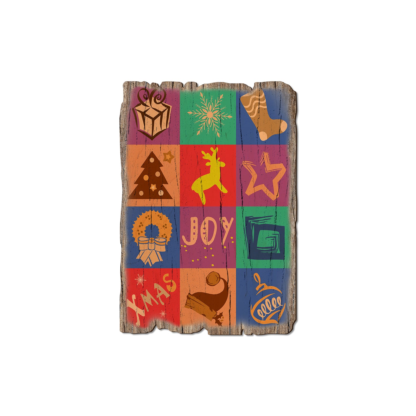 Holiday Squares - Rustic Edge Postcards & Magnets Rustic Edge Magnet (5pk // $2.80ea)