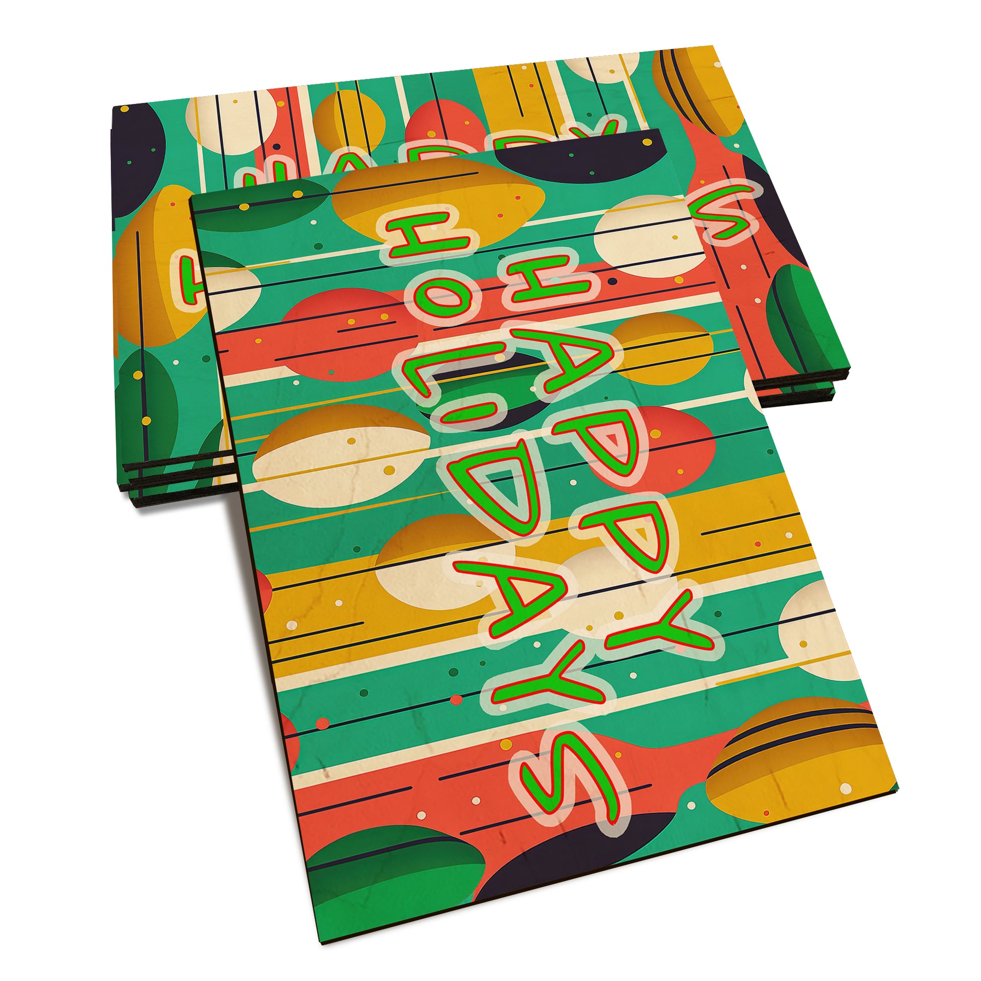 Happy Retro Holiday - Holiday - Classic Edge Classic Edge Postcard (5pk // $2.80ea)