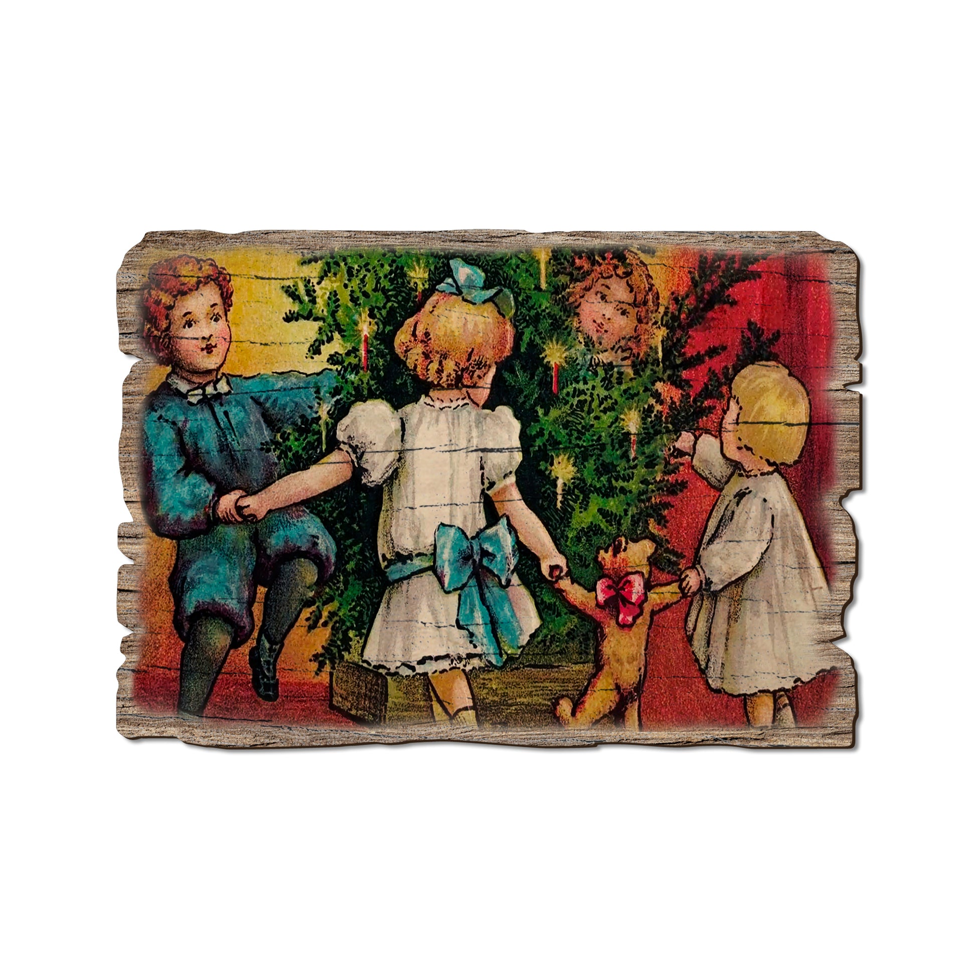 Holiday Tree Christmas - Rustic Edge Postcards & Magnets Rustic Edge Postcard (5pk // $2.80ea)