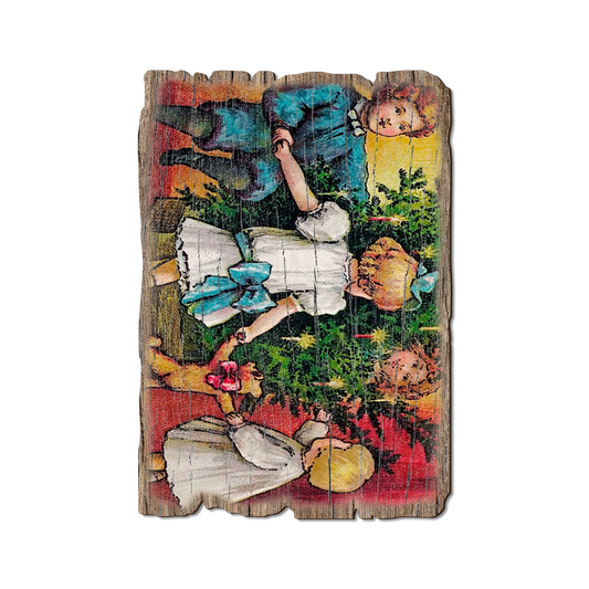 Greeting Card: Weathered Edge - Holiday Tree Christmas