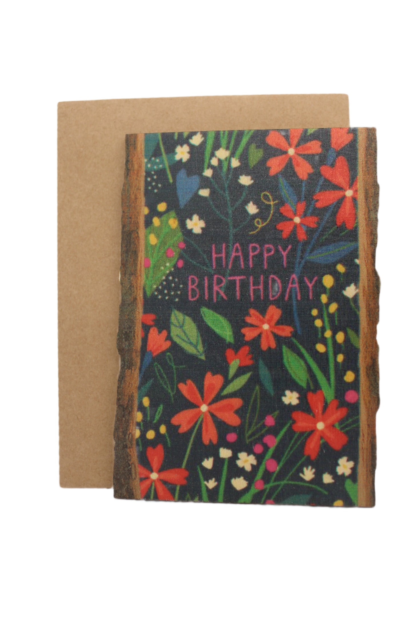 Birthday Blue Flowers - 5 Birthday Greeting Cards