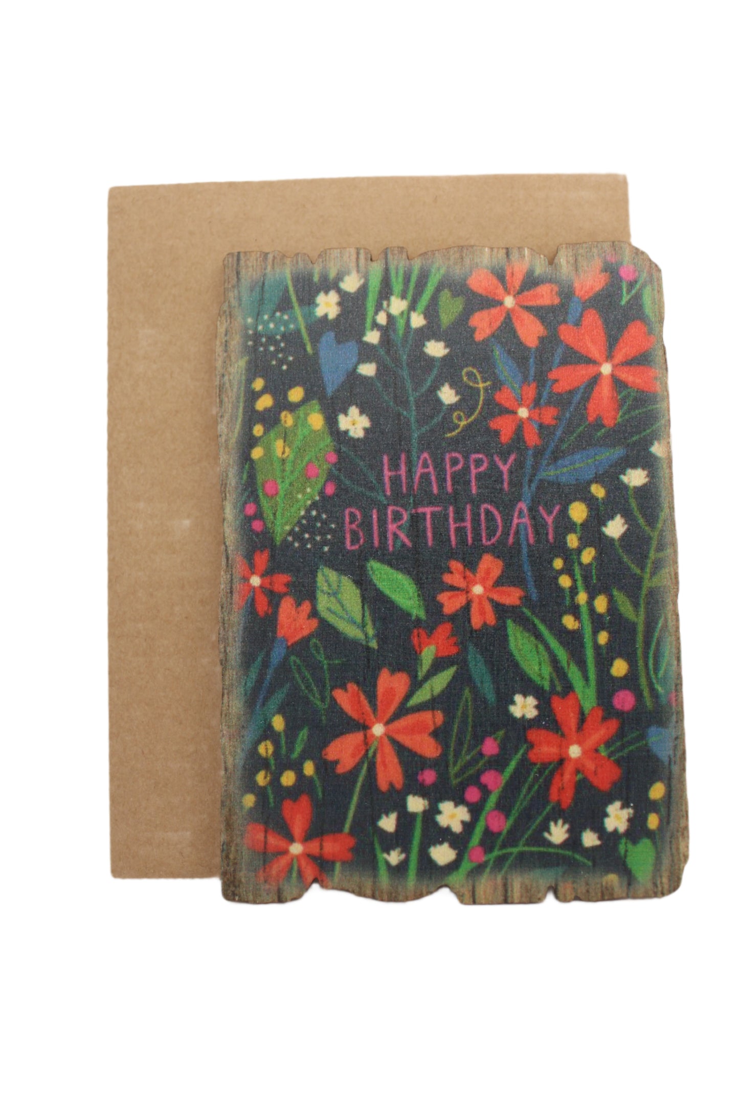 Birthday Blue Flowers - 5 Birthday Greeting Cards