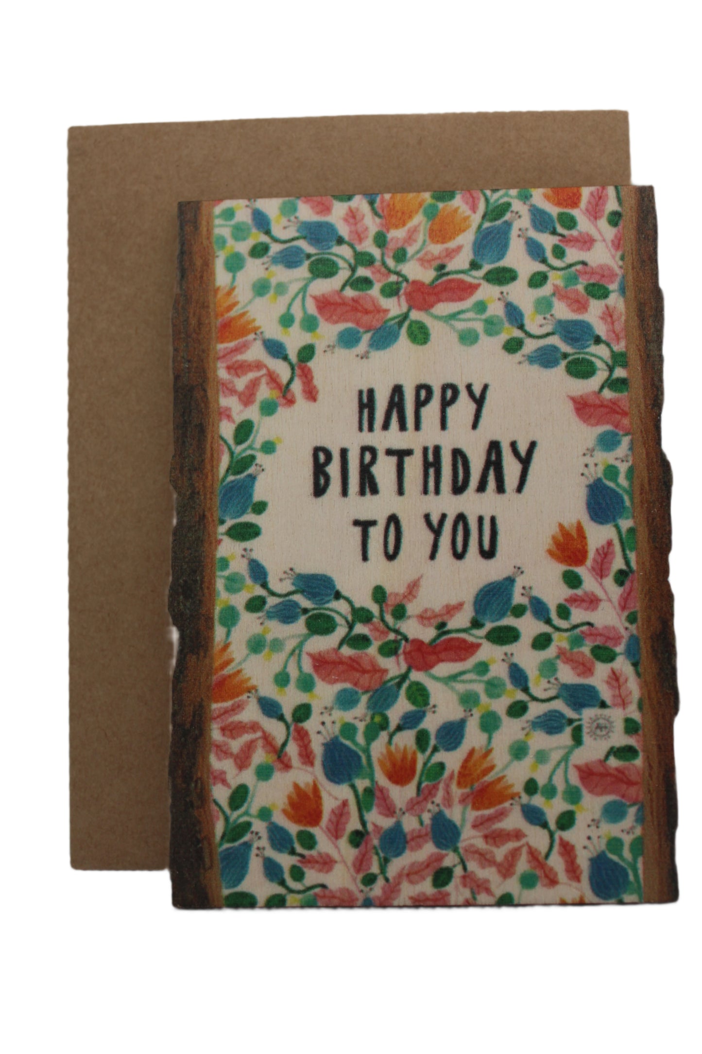 Birthday Pink Leaves - 5 Birthday Greeting Cards