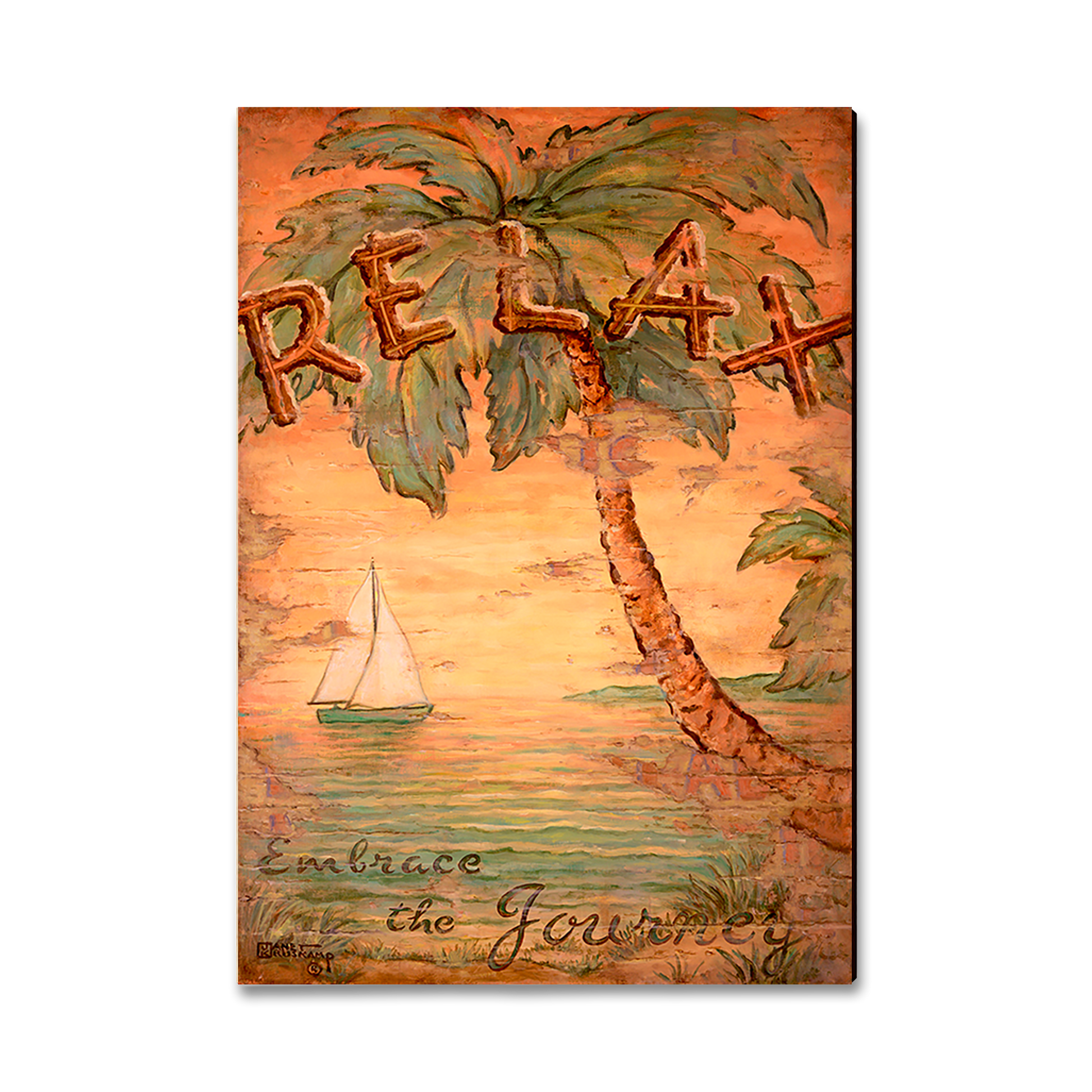 Greeting Card: Classic Edge - Kruskamp's Embrace The Journey
