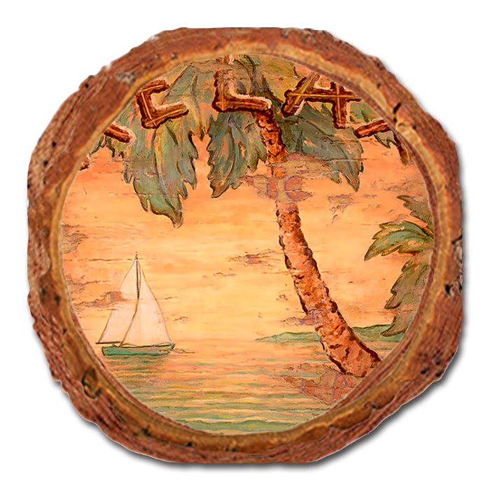 Coaster: Live Edge - Kruskamp's Embrace The Journey (Pack of 5)