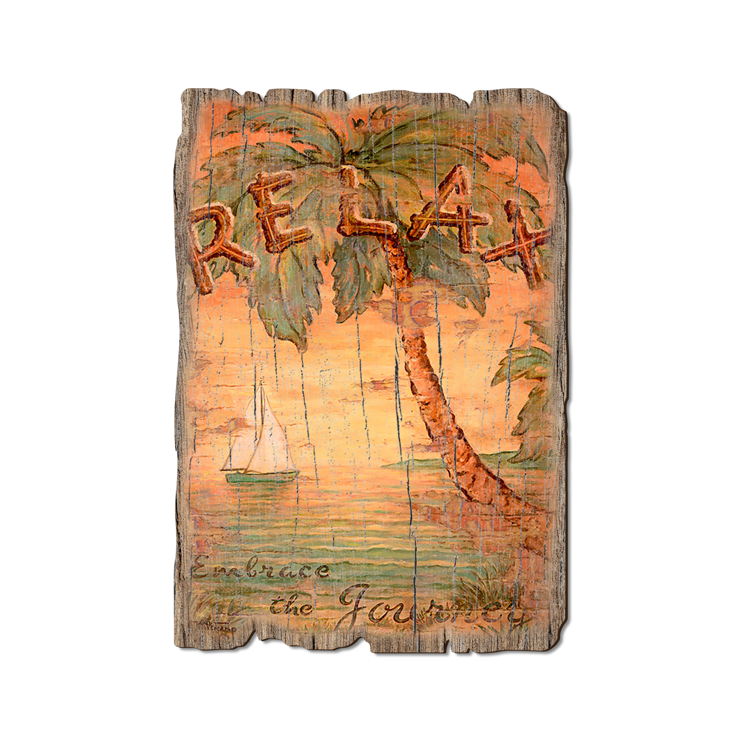 Postcard: Weathered Edge - Kruskamp's Embrace The Journey