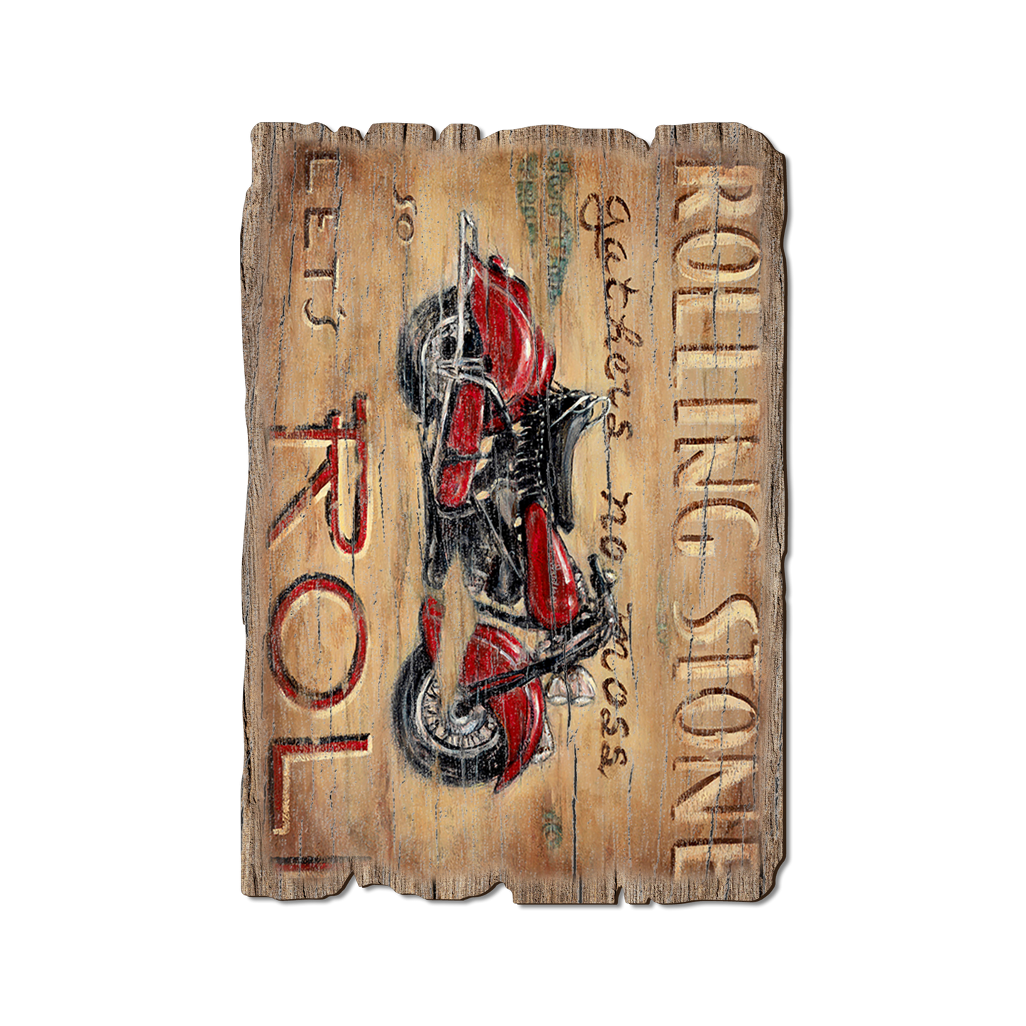Greeting Card: Weathered Edge - Kruskamp's Rolling Stone