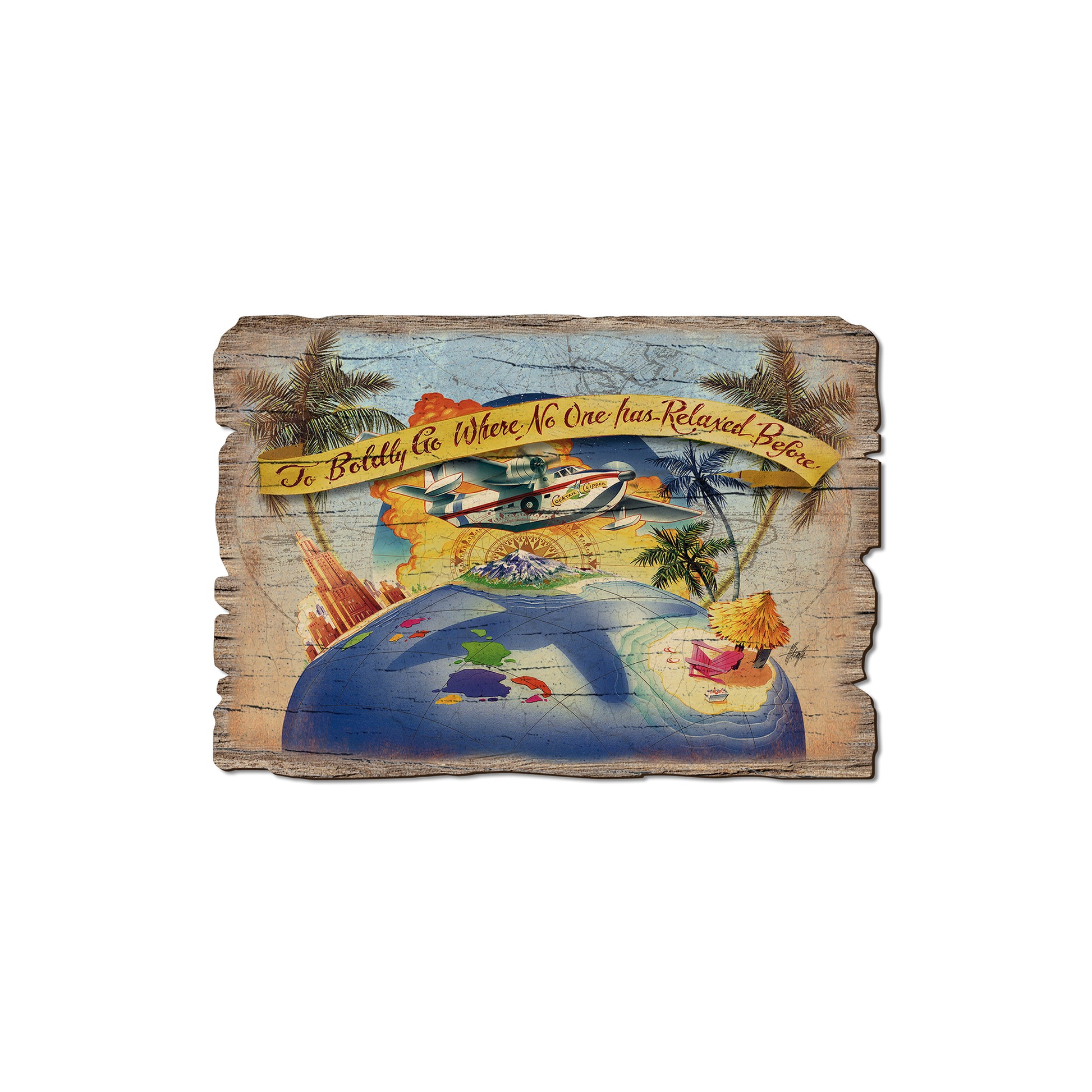 Mazzotta's Boldly Go - Rustic Edge Postcards & Magnets Rustic Edge Magnet (5pk // $2.80ea)