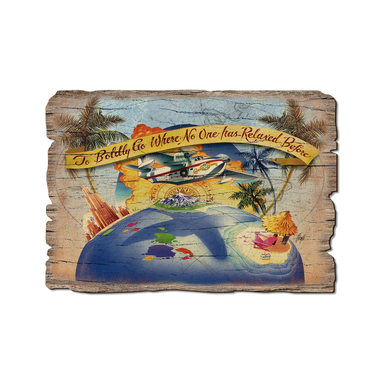 Mazzotta's Boldly Go - Rustic Edge Postcards & Magnets Rustic Edge Postcard (5pk // $2.80ea)