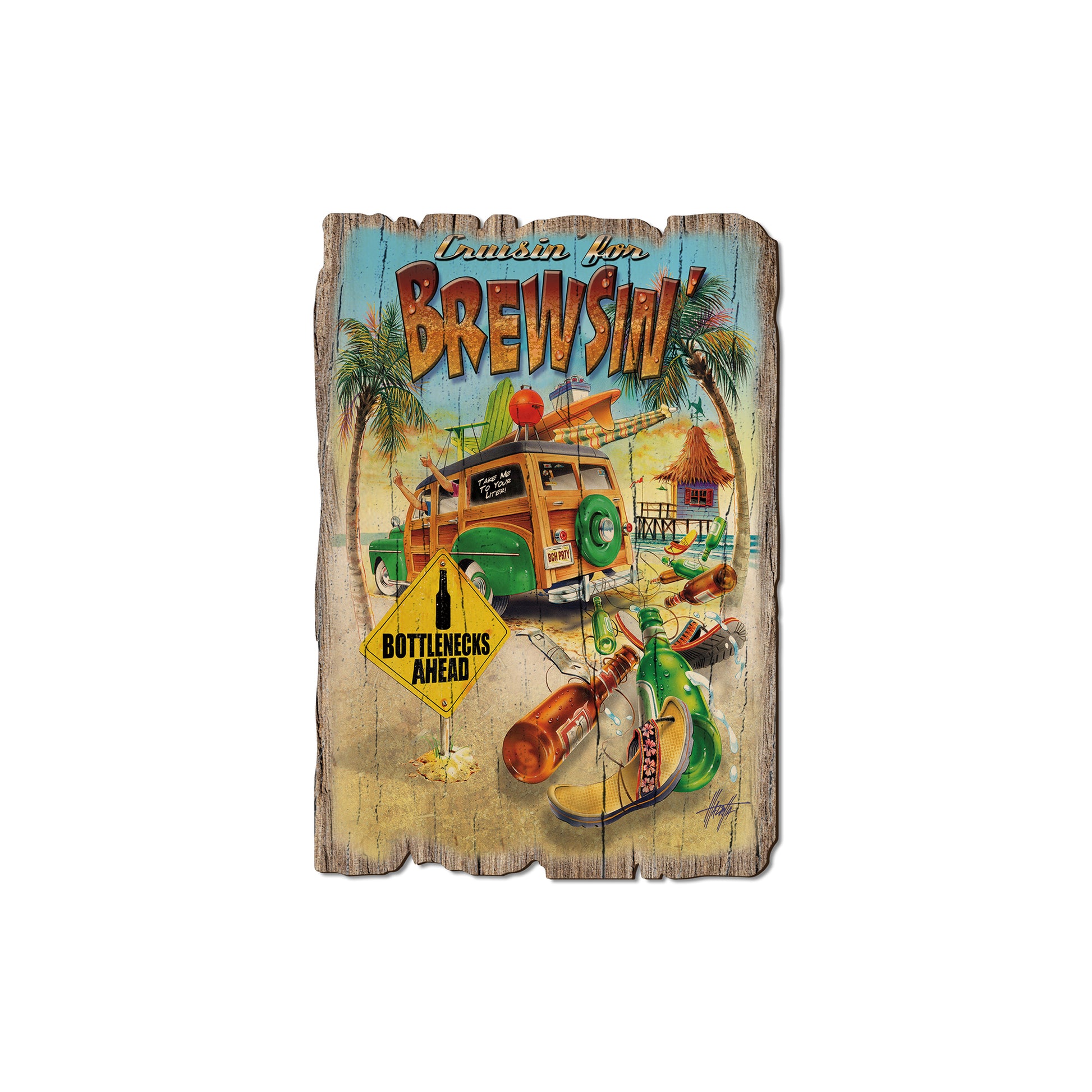 Mazzotta's Cruisin' For Brewsin' - Rustic Edge Postcards & Magnets Rustic Edge Magnet (5pk // $2.80ea)