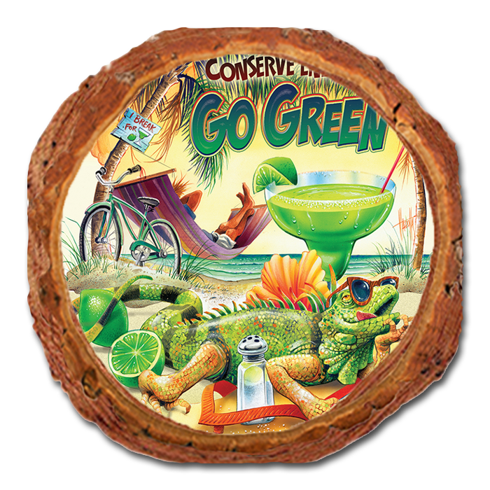 Coaster: Live Edge - Mazzotta's Go Green