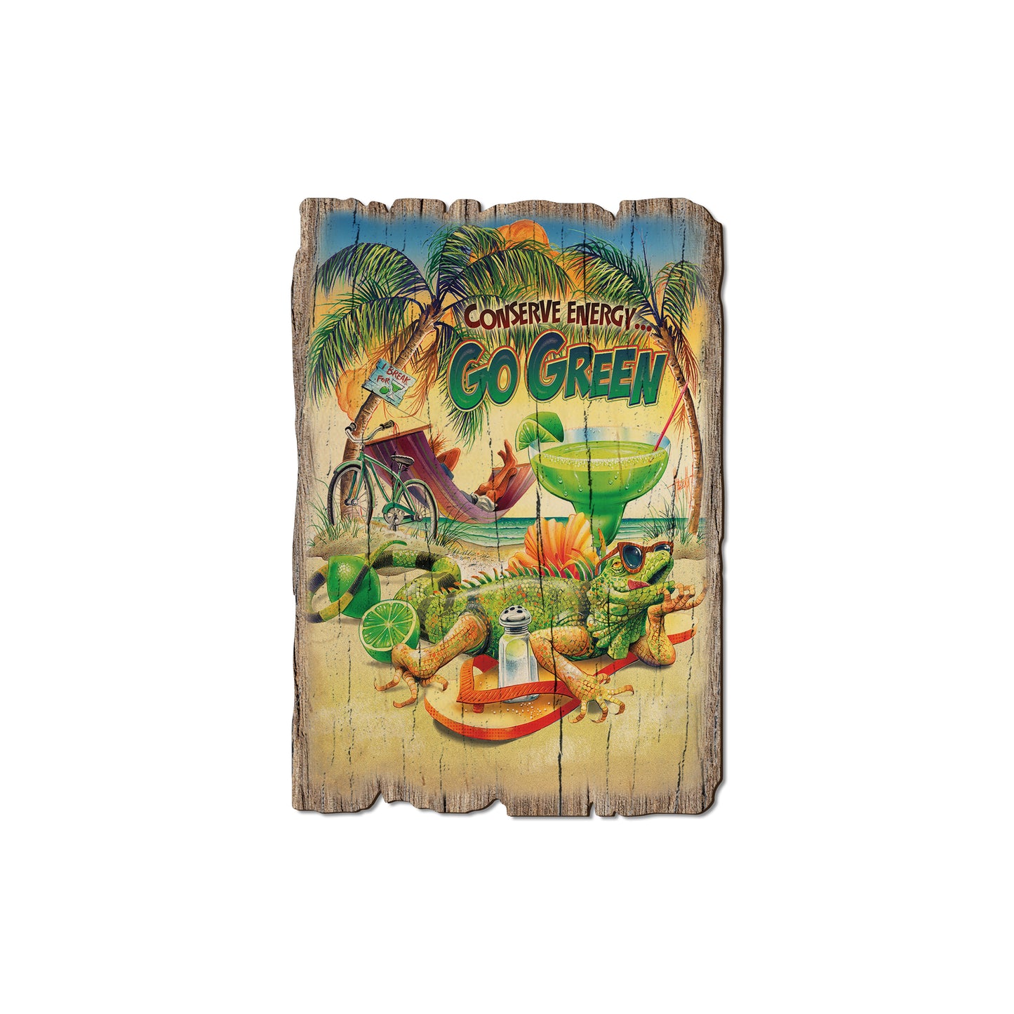 Mazzotta's Go Green - Weathered Edge Rustic Edge Magnet (5pk // $2.80ea)