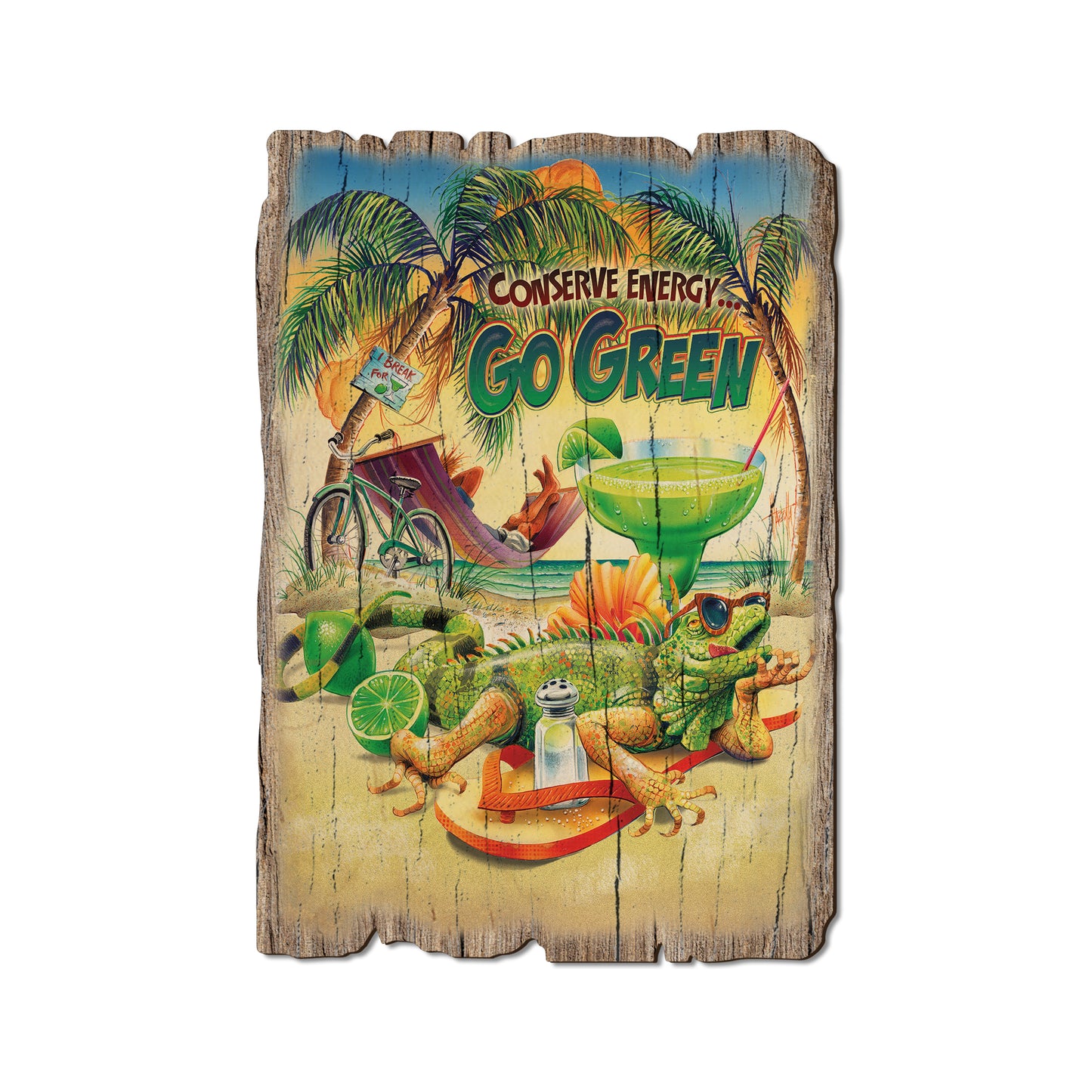 Mazzotta's Go Green - Weathered Edge Rustic Edge Postcard (5pk // $2.80ea)