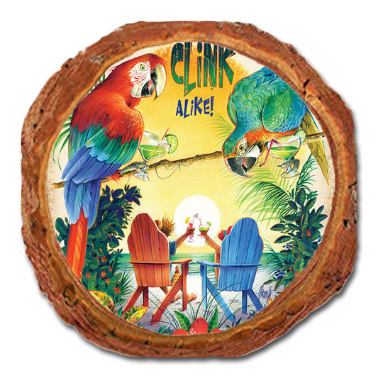 Coaster: Live Edge - Mazzotta's Great Minds Clink Alike
