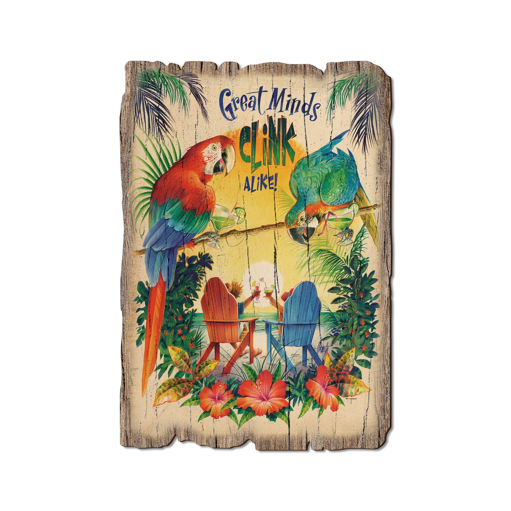 Mazzotta's Great Minds Clink Alike - Weathered Edge Rustic Edge Postcard (5pk // $2.80ea)